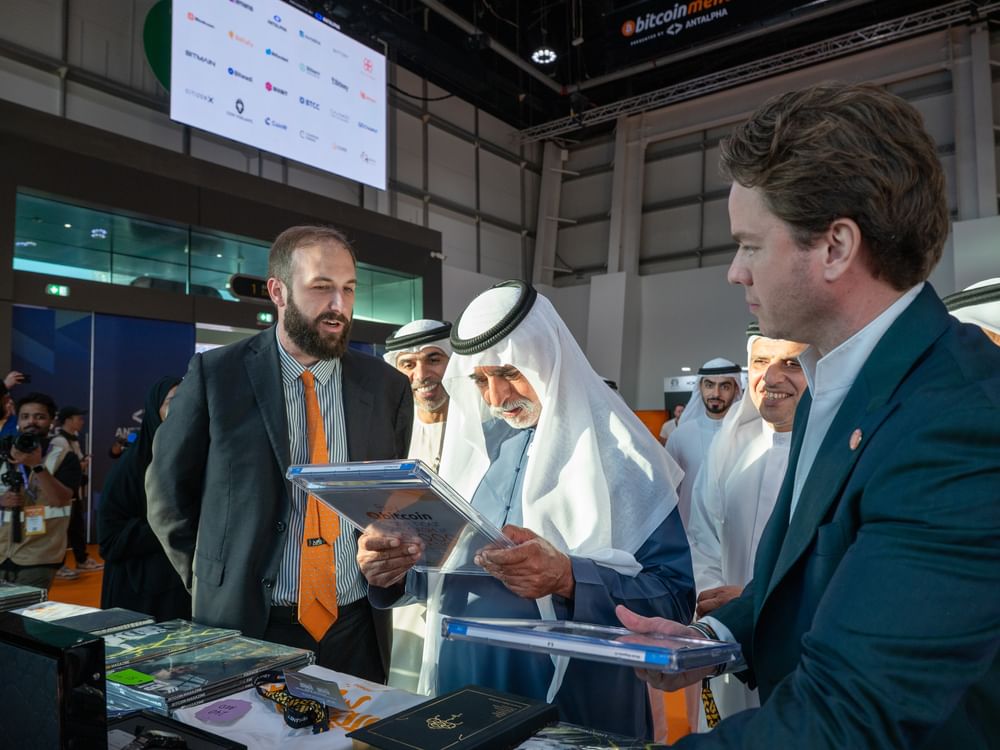 Nahyan bin Mubarak visits MENA Bitcoin Conference in Abu Dhabi