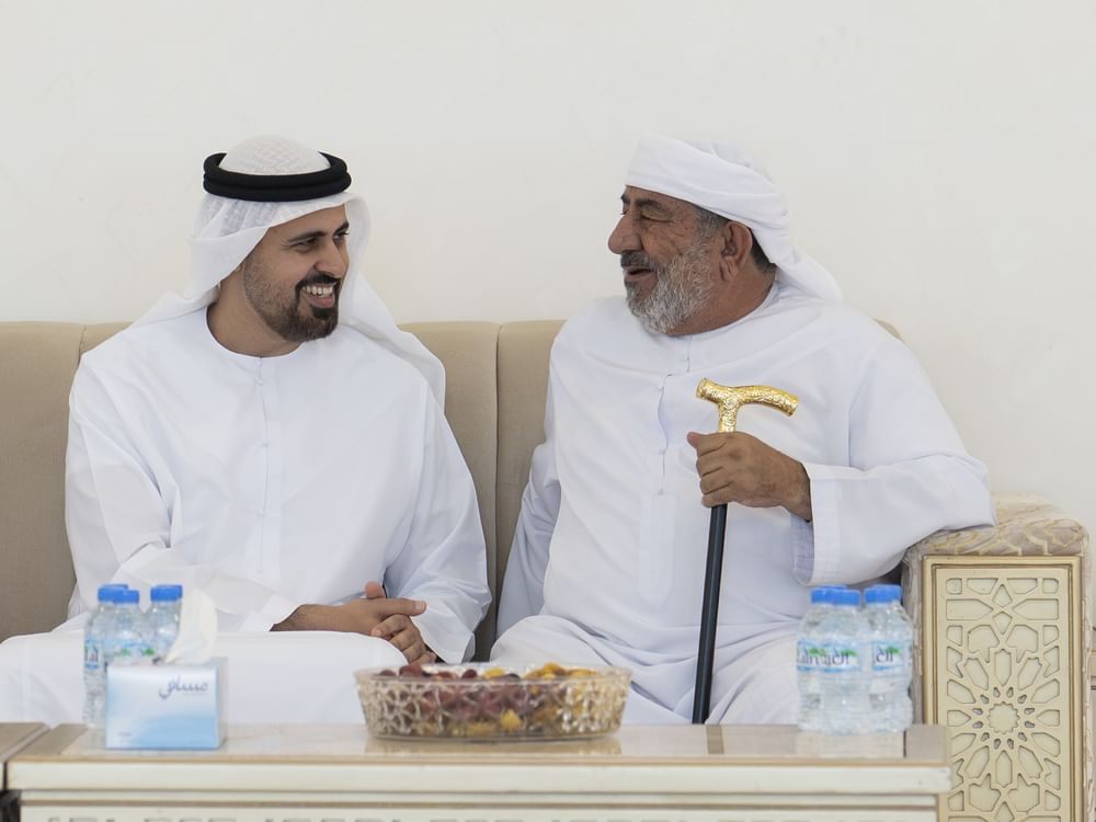 Theyab bin Mohamed bin Zayed offers condolences on passing of martyr Ahmed Mohammed Al Zeyoudi’s brother