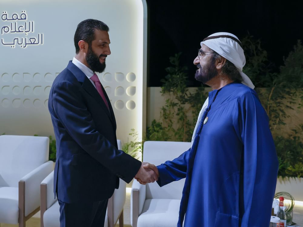 محمد بن راشد يستقبل الرئيس السوري بحضور مكتوم وأحمد بن محمد ويبحثان تعزيز العلاقات والتعاون المشترك