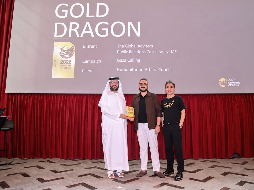 International Humanitarian and Philanthropic Council’s ‘Gaza Calling’ campaign wins Gold at Dragons MENA Awards 2026