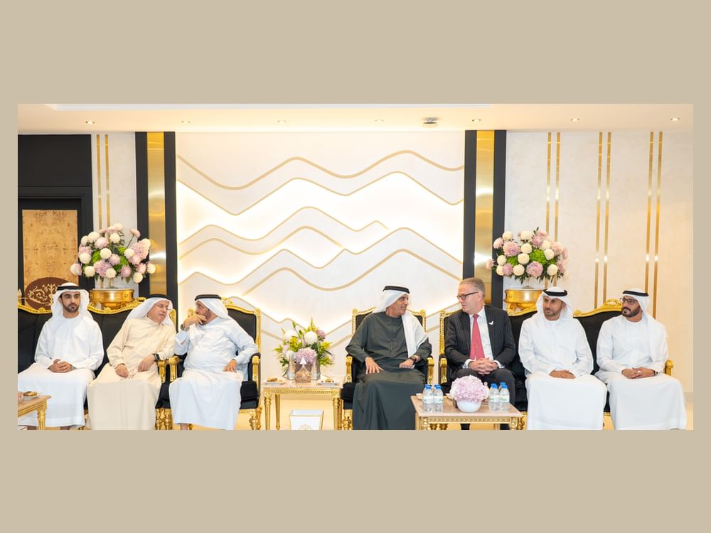 سعود بن صقر يستقبل المهنئين بشهر رمضان المبارك
