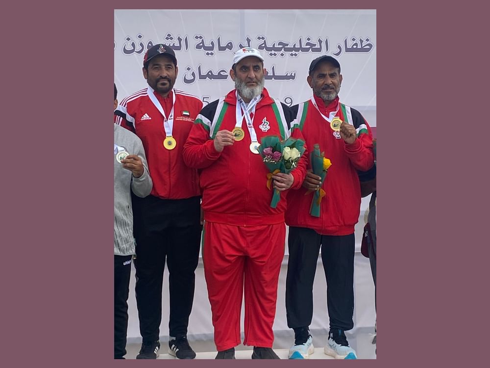 منتخب الإمارات يتوج بذهبية بطولة ظفار الخليجية لرماية "الاسكيت"