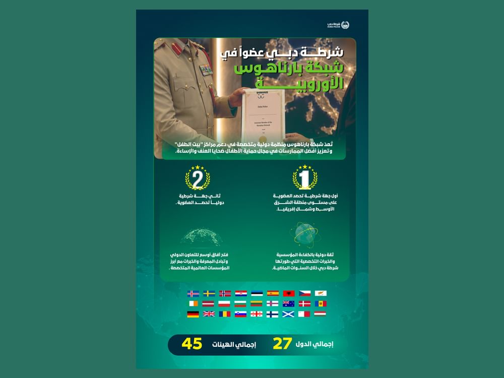Dubai Police joins European Barnahus Network