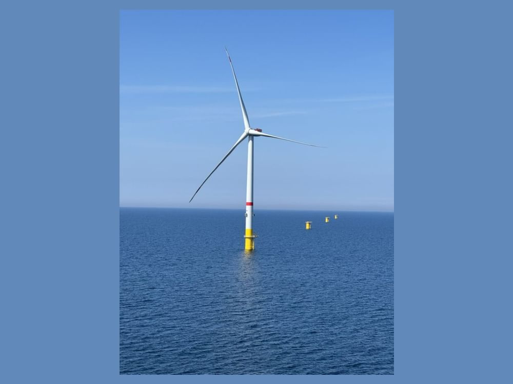 First wind turbine installed at Baltic Eagle offshore wind farm ...