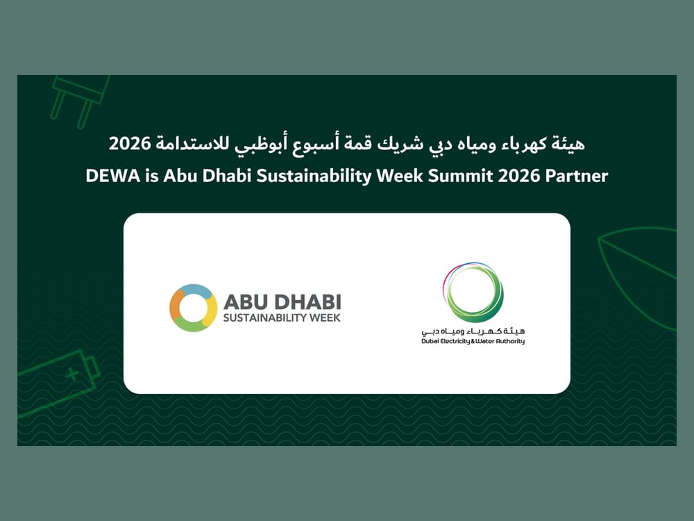 DEWA named Abu Dhabi Sustainability Week Summit 2026 partner