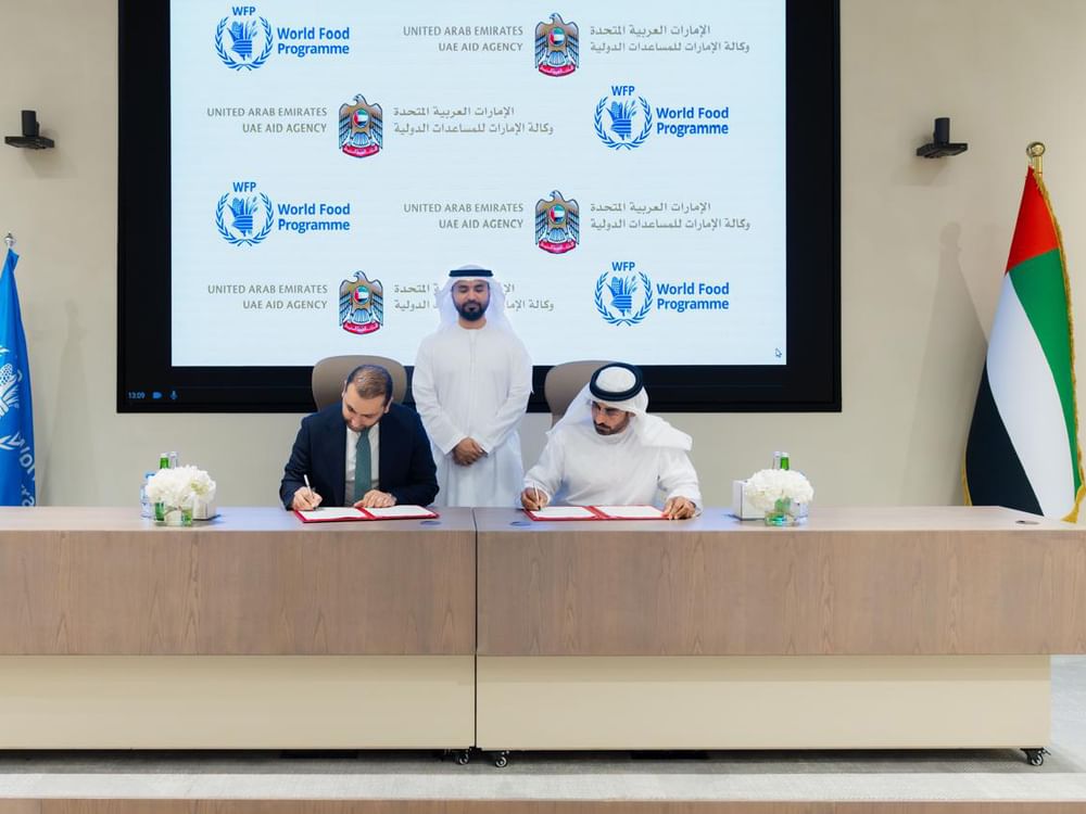 UAE signs cooperation agreement with UN World Food Programme to support humanitarian efforts in Sudan