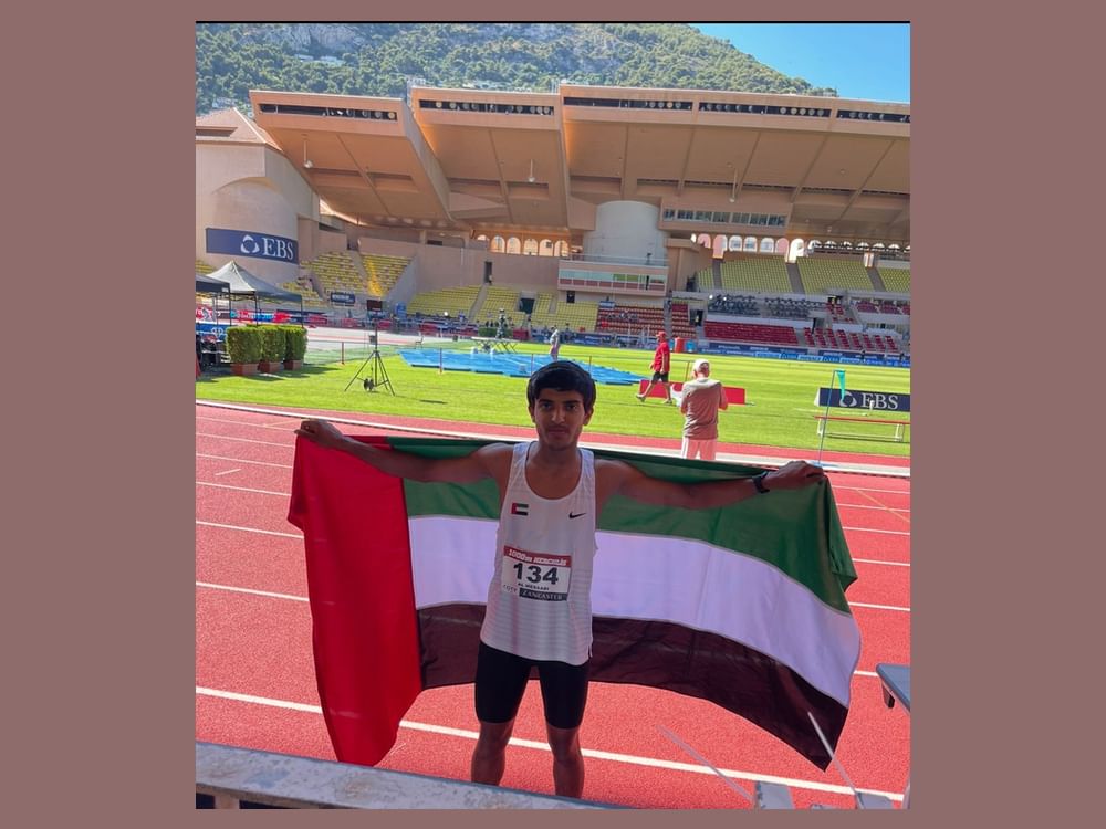 UAE runner Mohammed Al Musabbi wins gold in 1000m youth race at Monaco Diamond League