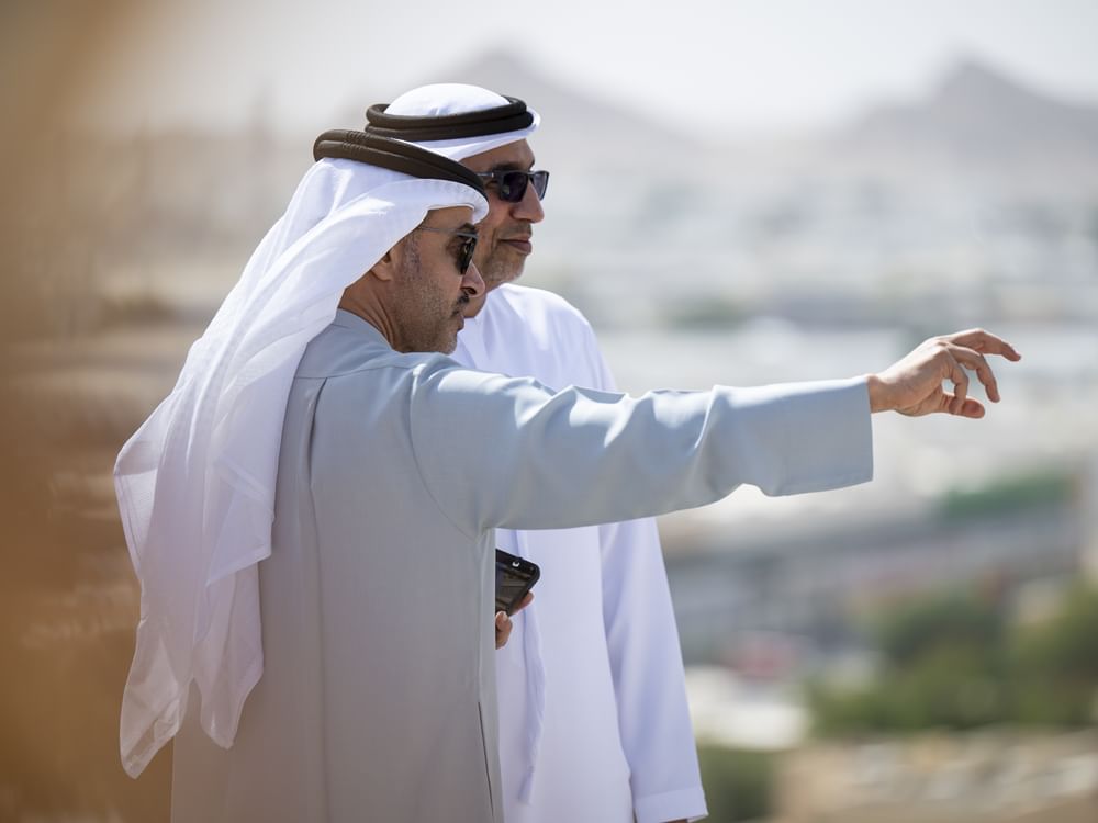 Hazza bin Zayed reviews development projects in Al Ain Region