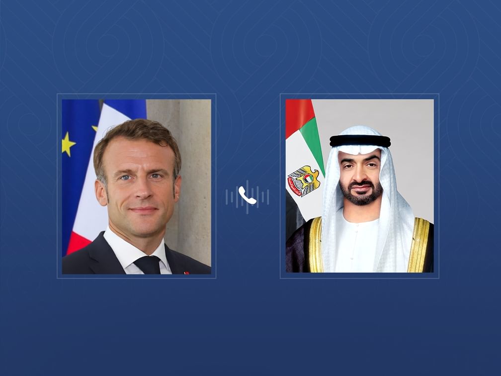 UAE, French Presidents hold phone call to discuss bilateral relations, regional developments