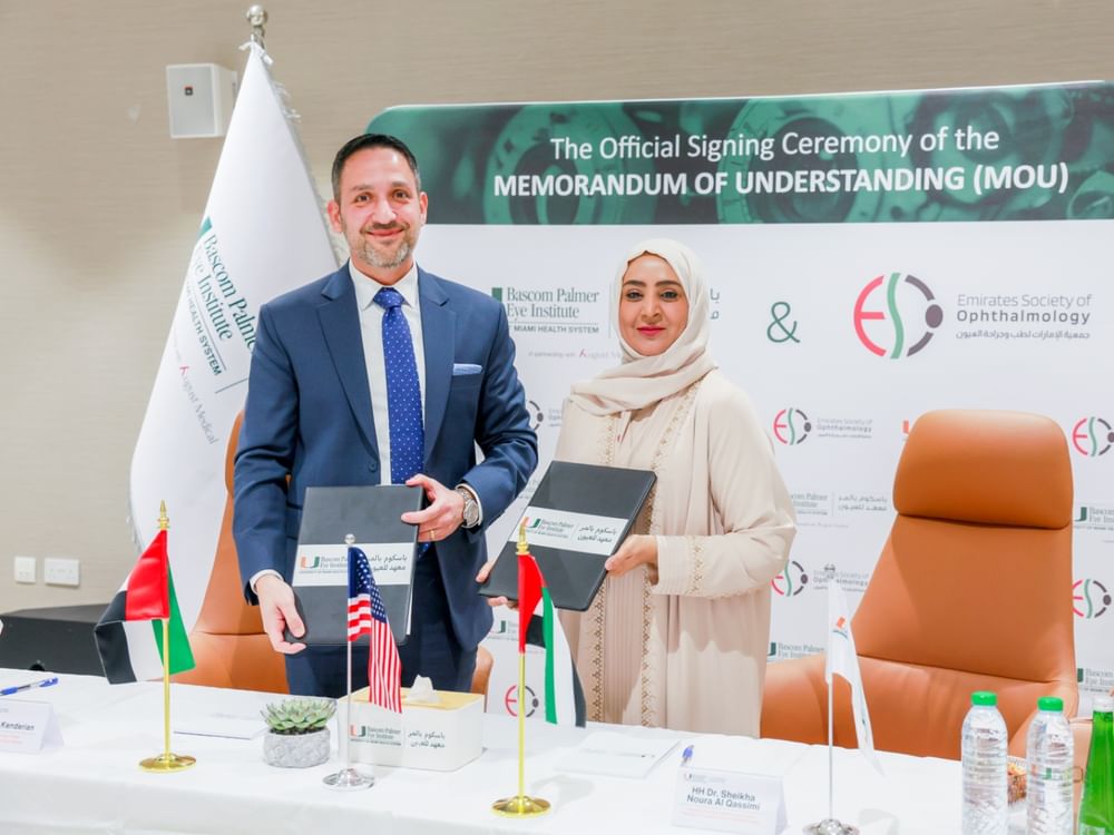 Bascom Palmer Eye Institute, Emirates Society of Ophthalmology sign agreement