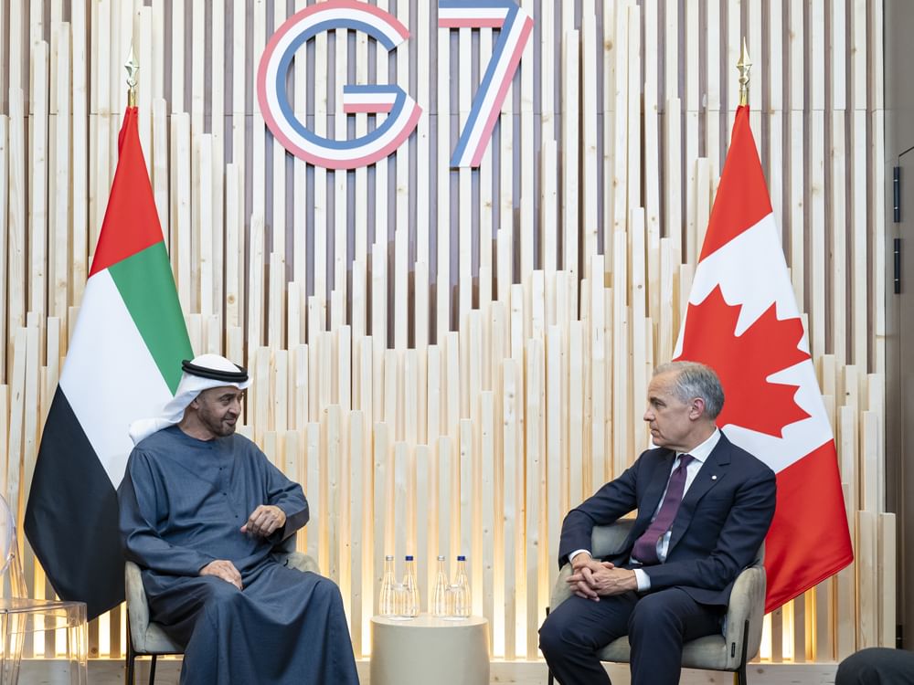 UAE President and Canadian Prime Minister discuss cooperation on sidelines of G7 Summit in Évian