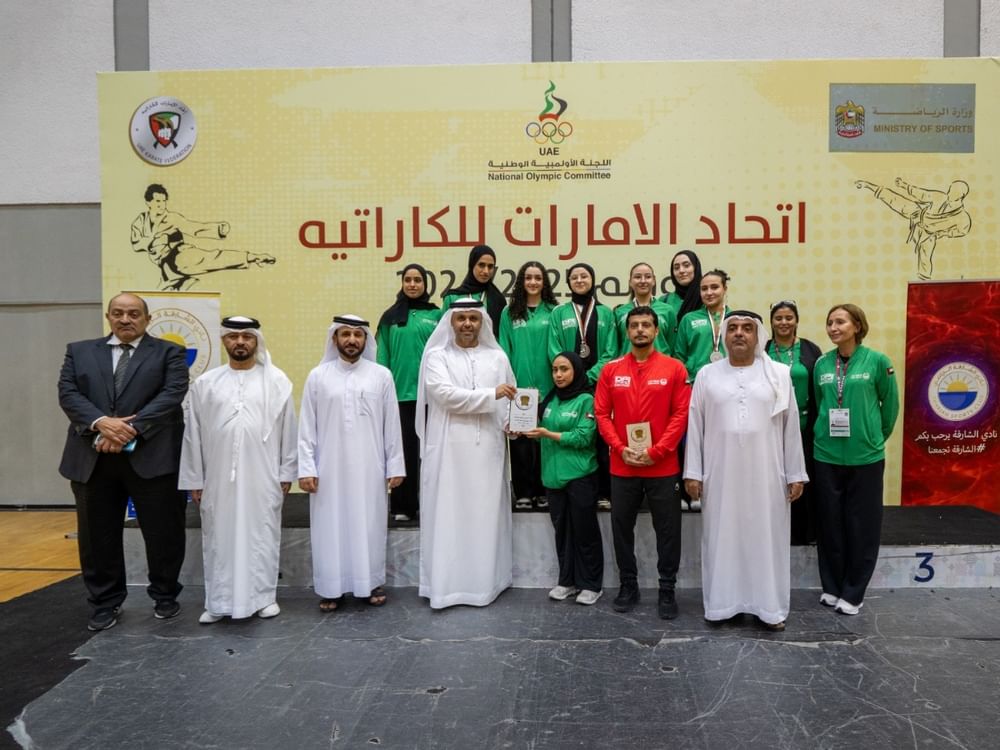 الشارقة وشرطة دبي يتقاسمان لقب الدوري العام للكاراتيه