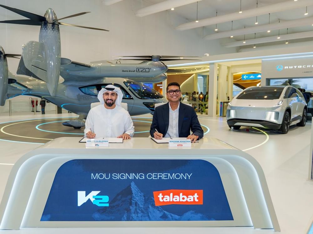 talabat UAE, K2 sign MoU on commercial drone delivery service
