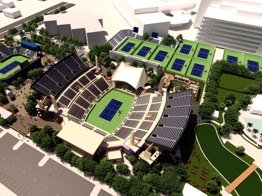 تطوير شامل لاستاد سوق دبي الحرة للتنس على مرحلتين حتى 2027