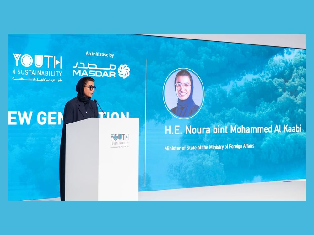 Noura Al Kaabi delivers keynote address at 2026 Youth 4 Sustainability Forum