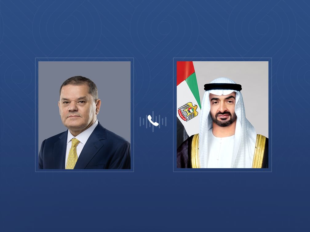 صدر شیخ محمد بن زاید کی لیبیا کے وزیر اعظم سے ٹیلیفونک گفتگو، علاقائی صورتحال پر تبادلہ خیال