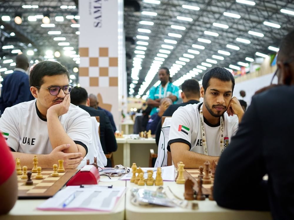الإمارات تفتتح أولمبياد الشطرنج بفوزين للرجال والسيدات