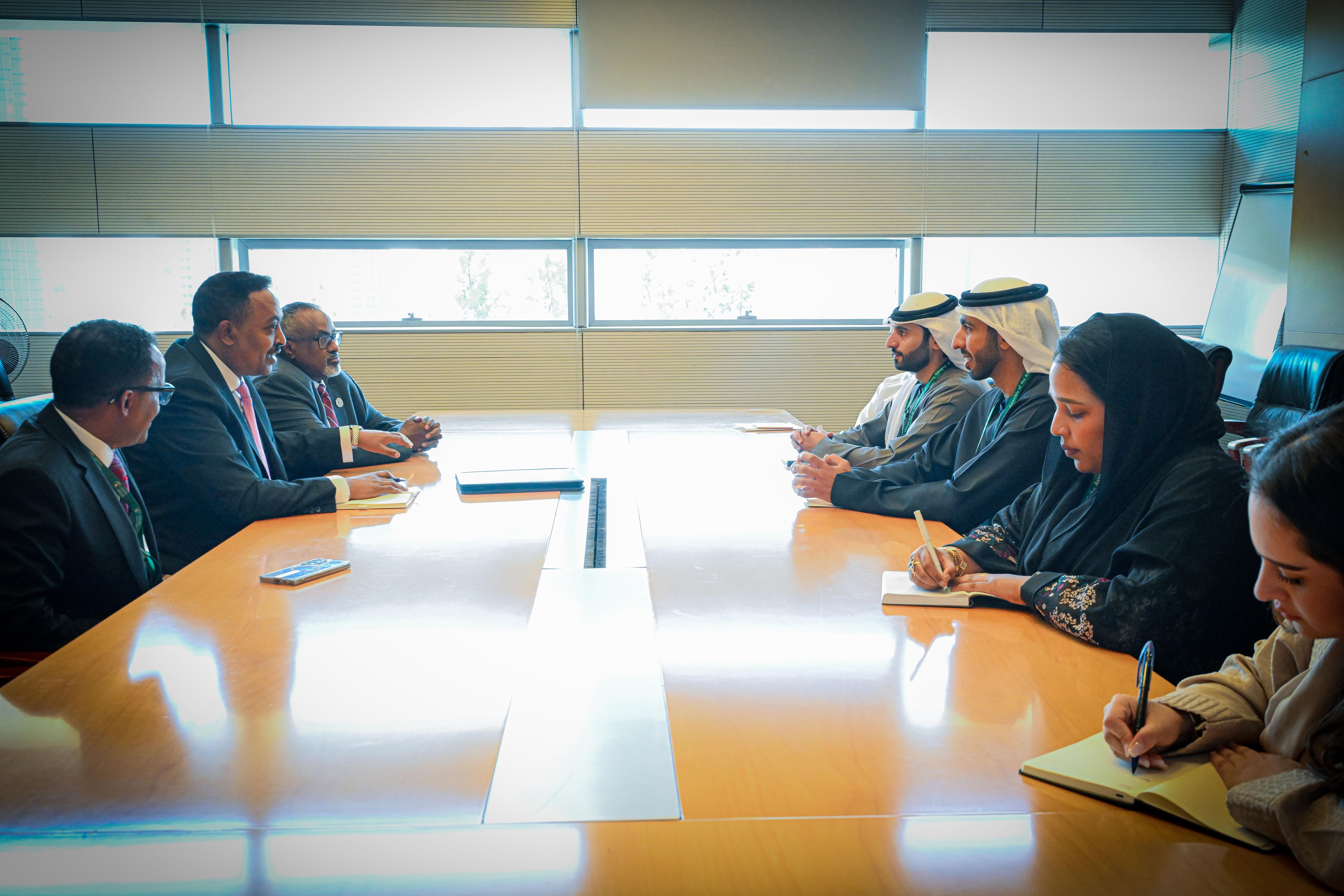 من لقاءات الشيخ شخبوط بن نهيان. (وام)