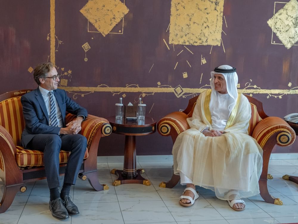 سعود بن صقر يستقبل سفير ألمانيا وقنصلها العام