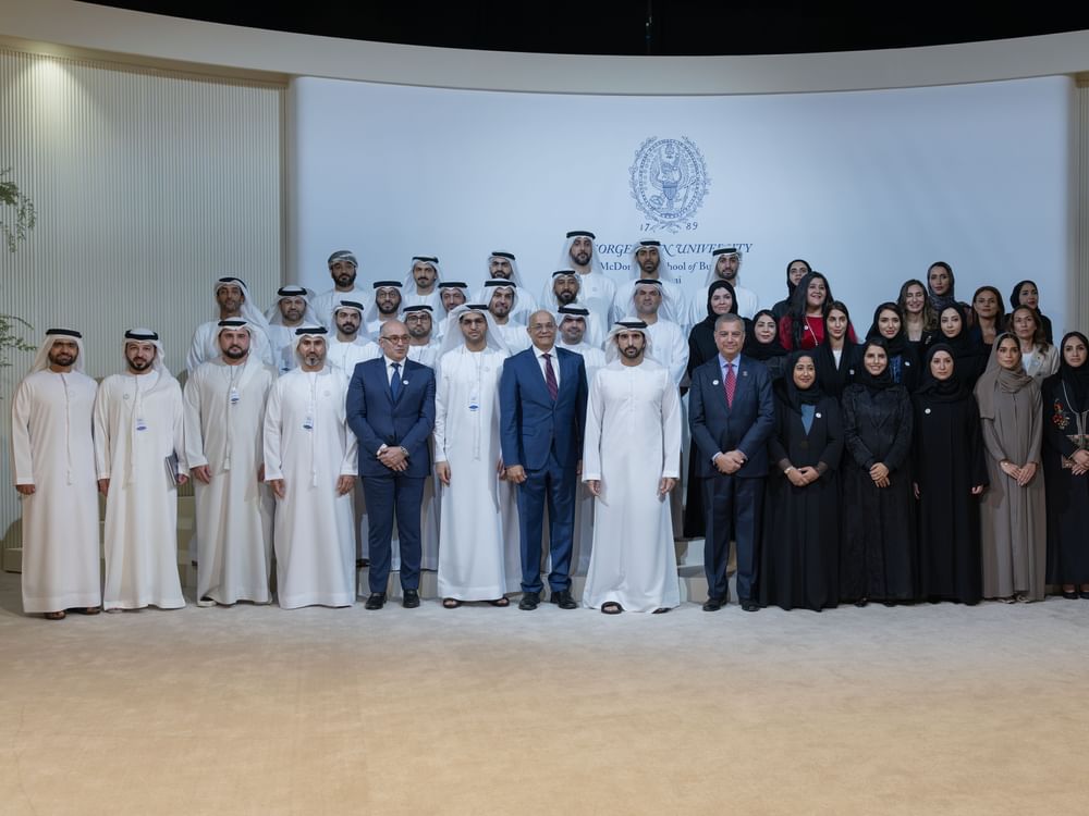 Hamdan bin Mohammed attends graduation of first cohort of Georgetown University’s Executive MBA programme