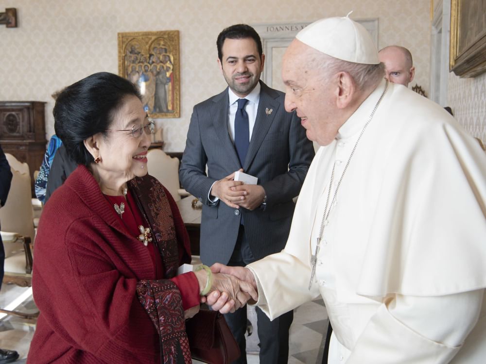 Papst Franziskus erörtert globale Herausforderungen mit dem Komitee des Zayed-Preises für menschliche Brüderlichkeit 2024