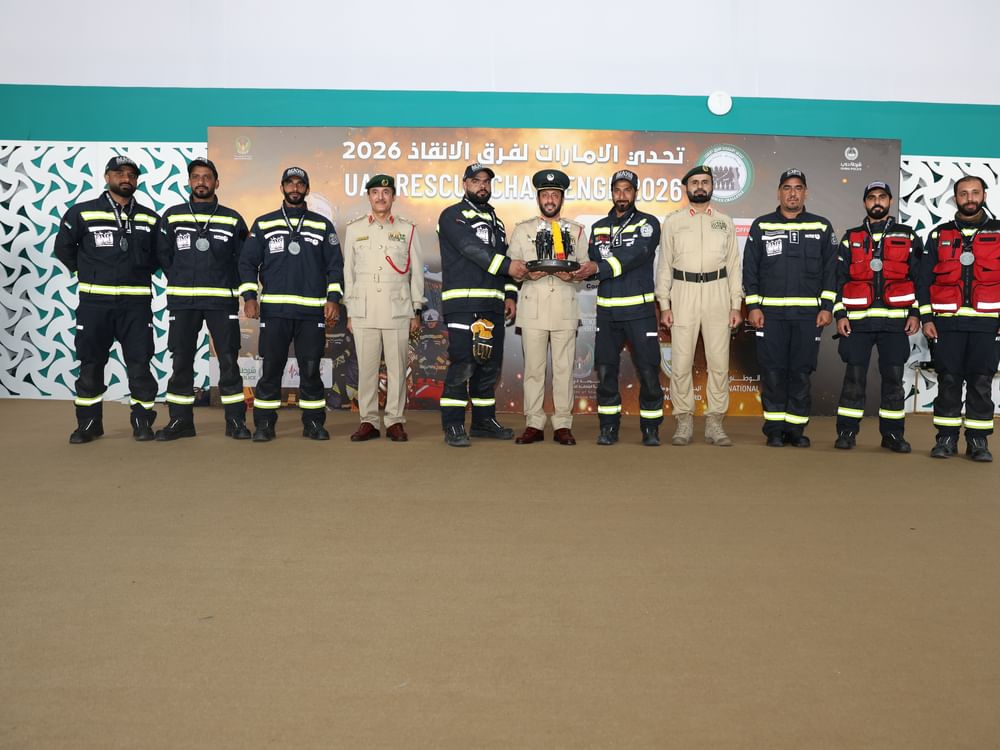 شرطة دبي تحصد المركز الأول في "تحدي الإمارات لفرق الإنقاذ"   