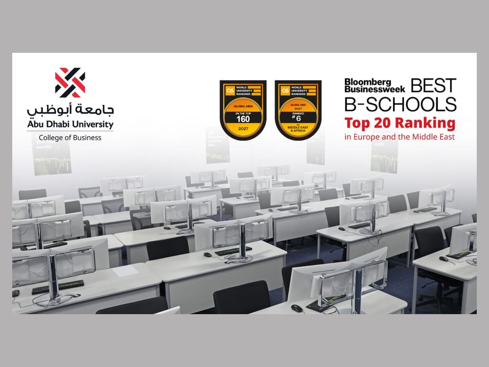Abu Dhabi University’s College of Business reinforces global excellence through strong QS and Bloomberg rankings
