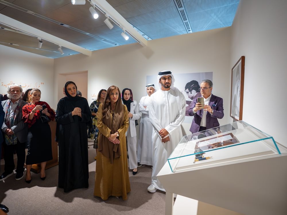 Bodour Al Qasimi inaugurates ‘The Dice Player: Mahmoud Darwish’ exhibition at House of Wisdom