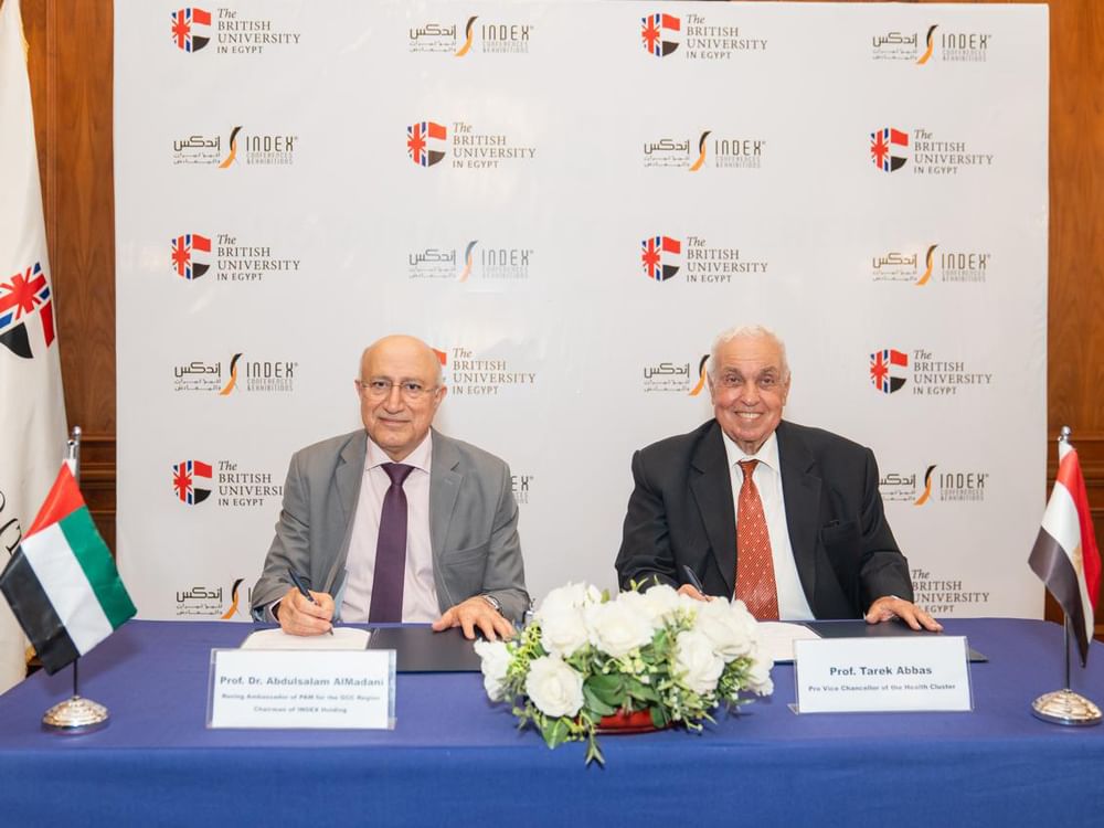 شراكة استراتيجية بين "اندكس" " و"الجامعة البريطانية في مصر" 