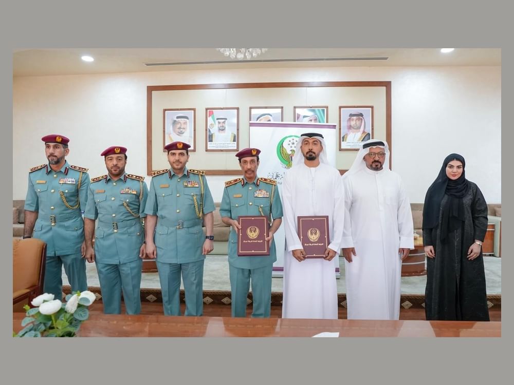 تعاون بين شرطة عجمان وهيئة دعم الخدمات الأمنية لتعزيز السلامة المرورية