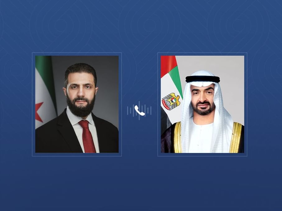 Presidentes dos Emirados Árabes Unidos e da Síria destacam importância do diálogo e da diplomacia em ligação