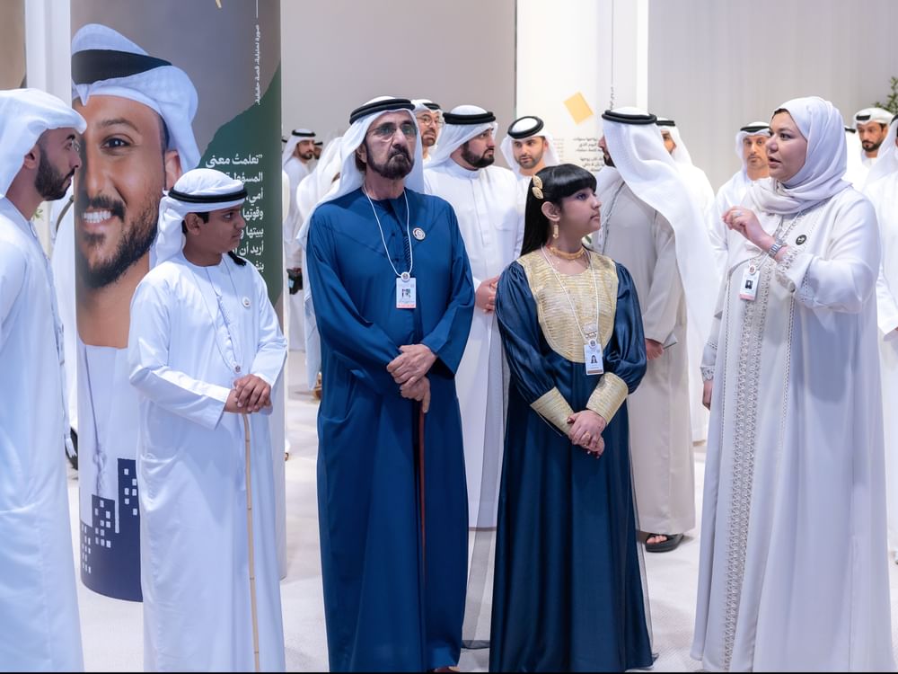 محمد بن راشد يتفقد معرض "نبض الوطن" الهادف لتجسيد رؤية الدولة في بناء وعي وطني ومجتمعي أعمق بقضايا الأسرة الإماراتية 