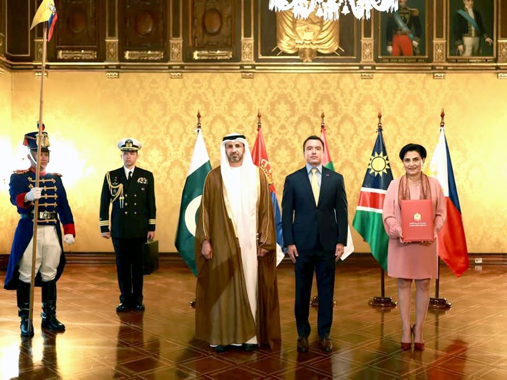 سفير الإمارات يقدم أوراق اعتماده لرئيس الإكوادور