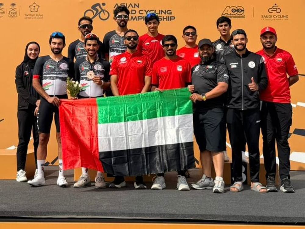 عبدالله جاسم يضيف ميدالية جديدة للإمارات في البطولة الآسيوية للدراجات