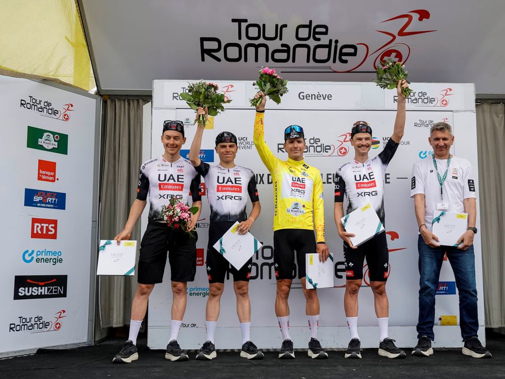 UAE Team Emirates-XRG conquista título do Tour de Romandia