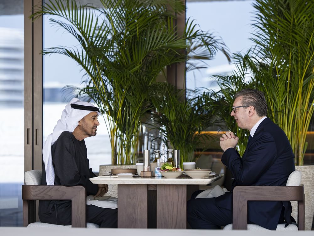 UAE President meets Serbian President during working visit to UAE as part of Abu Dhabi Sustainability Week