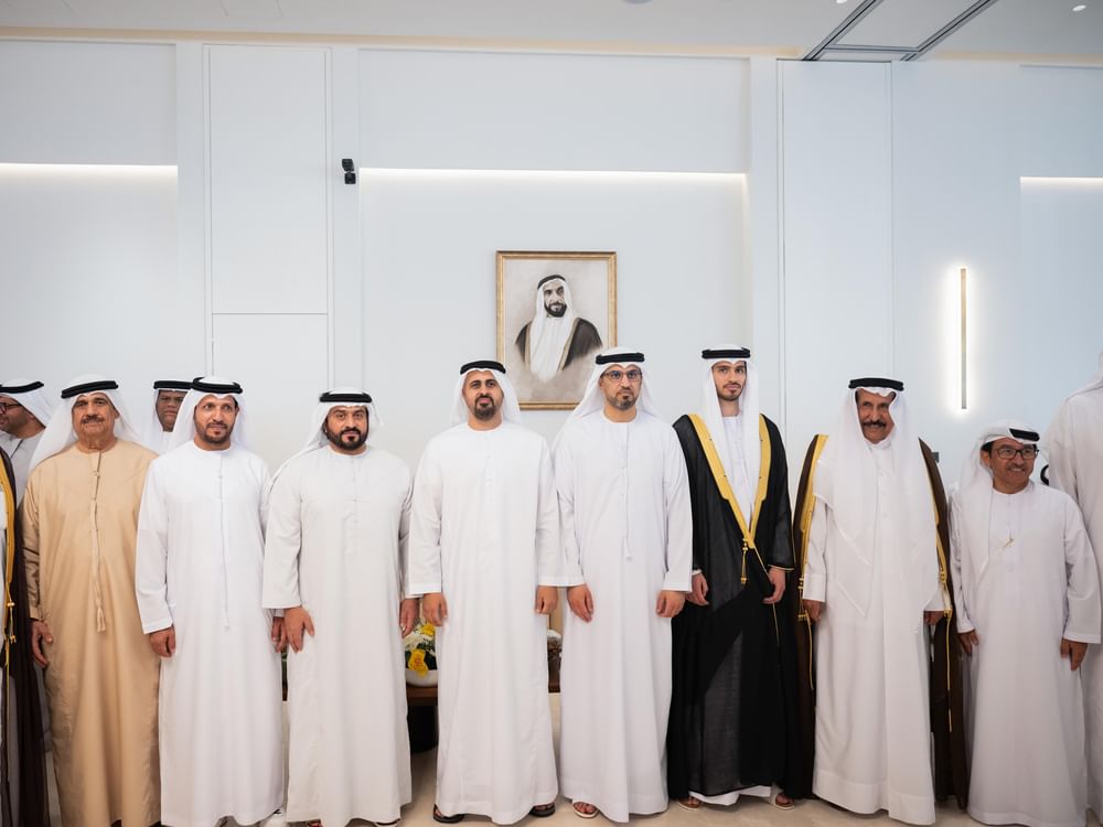 ذياب بن محمد بن زايد يحضر حفل استقبال بمناسبة زفاف عبدالرحمن محمد الجابر