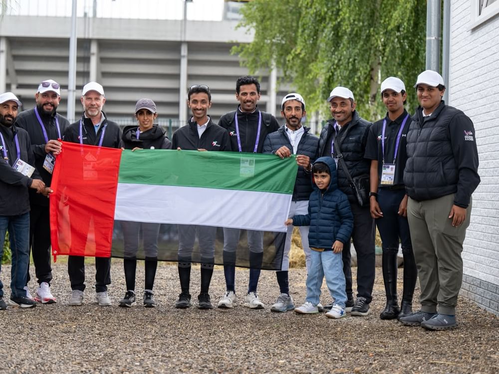 فرسان الإمارات لقفز الحواجز يكملون جولة المنتخبات بكأس العالم للفروسية