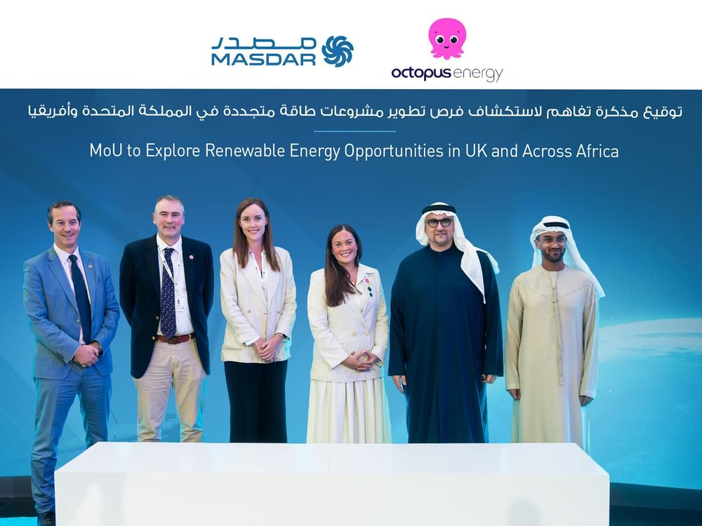 Masdar, Octopus forge strategic pact to turbocharge clean energy systems in UK, Africa