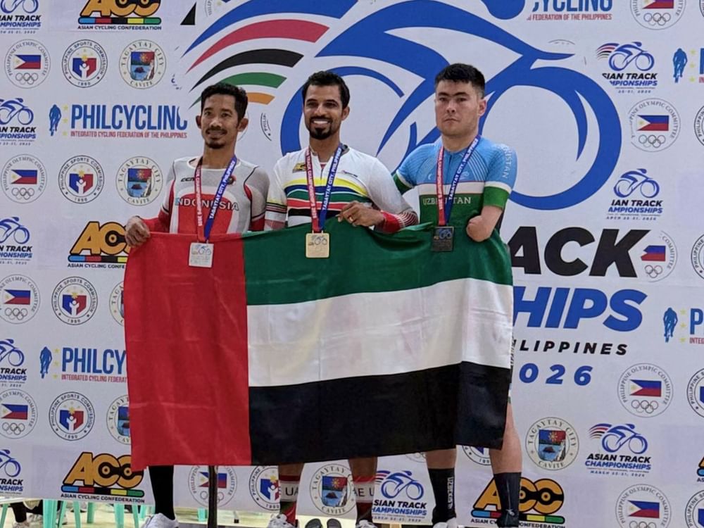 UAE raises its medal tally to 8 at Asian Track Cycling Championships