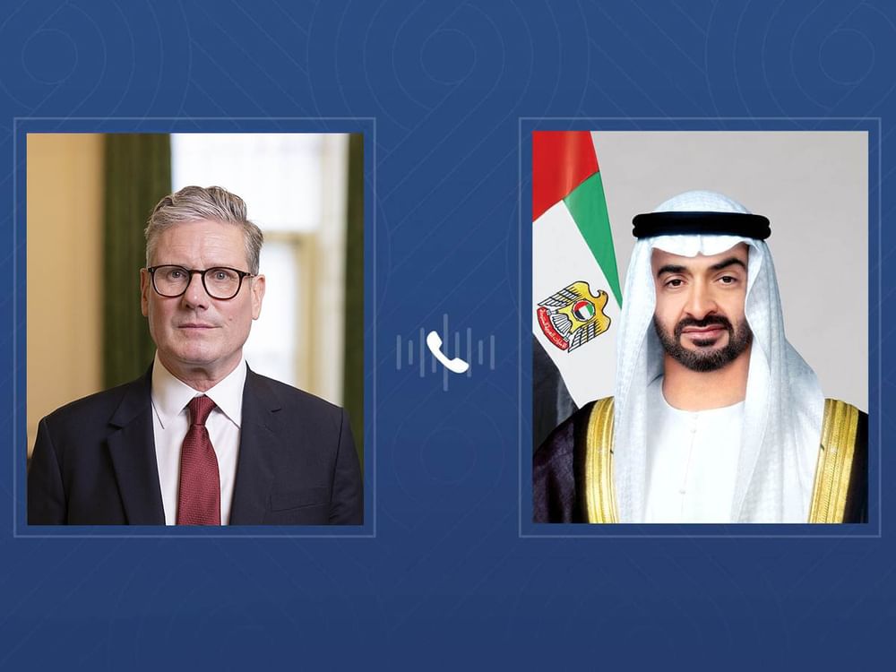 رئيس الدولة ورئيس وزراء بريطانيا يبحثان هاتفياً علاقات البلدين والتطورات الإقليمية