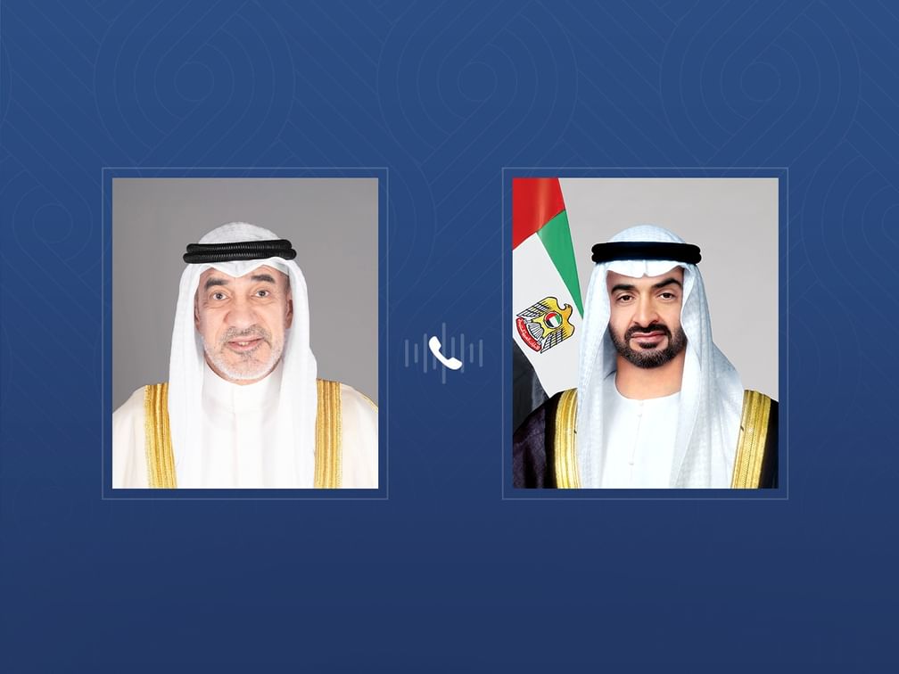 رئيس الدولة يطمئن خلال اتصال هاتفي على صحة فهد اليوسف