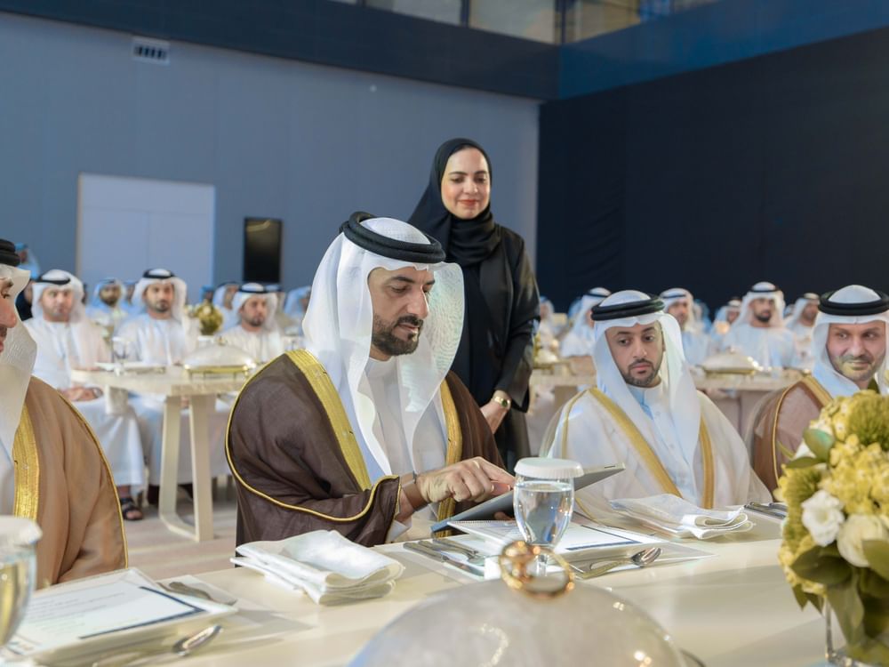 سلطان بن أحمد القاسمي يشهد ملتقى شركاء الريادة لمجلس القضاء