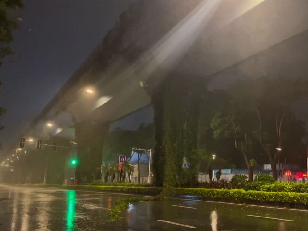 Typhoon Podul makes 2nd landfall in east China's Fujian