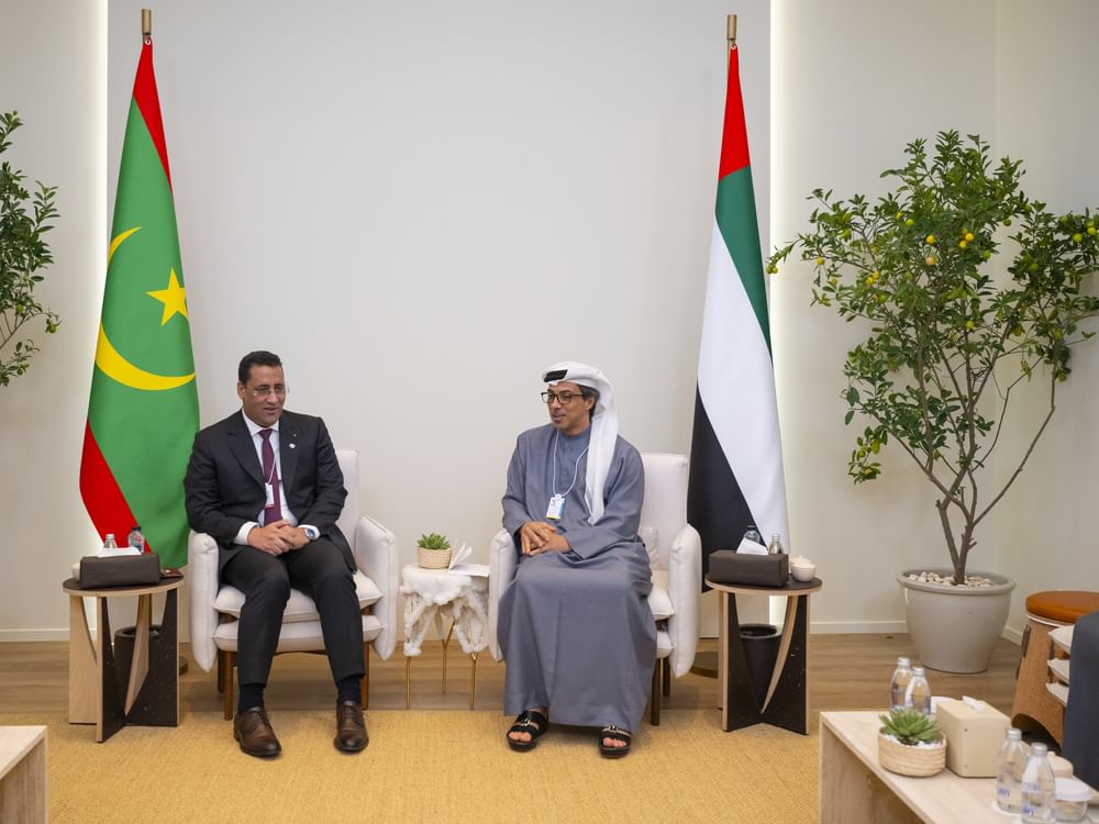 Mansour bin Zayed y el primer ministro de Mauritania analizan las perspectivas de cooperación conjunta