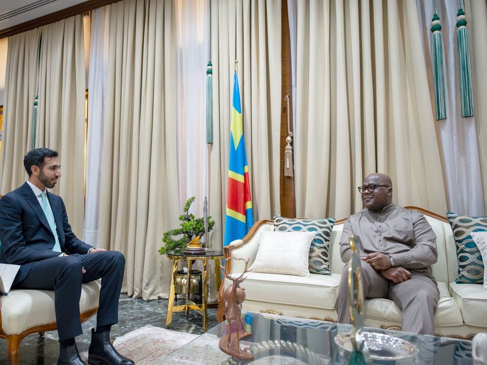 President of DR Congo receives Shakhboot bin Nahyan