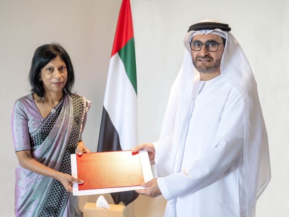 MoFA receives credentials copy from new Ambassador of Democratic Socialist Republic of Sri Lanka to UAE