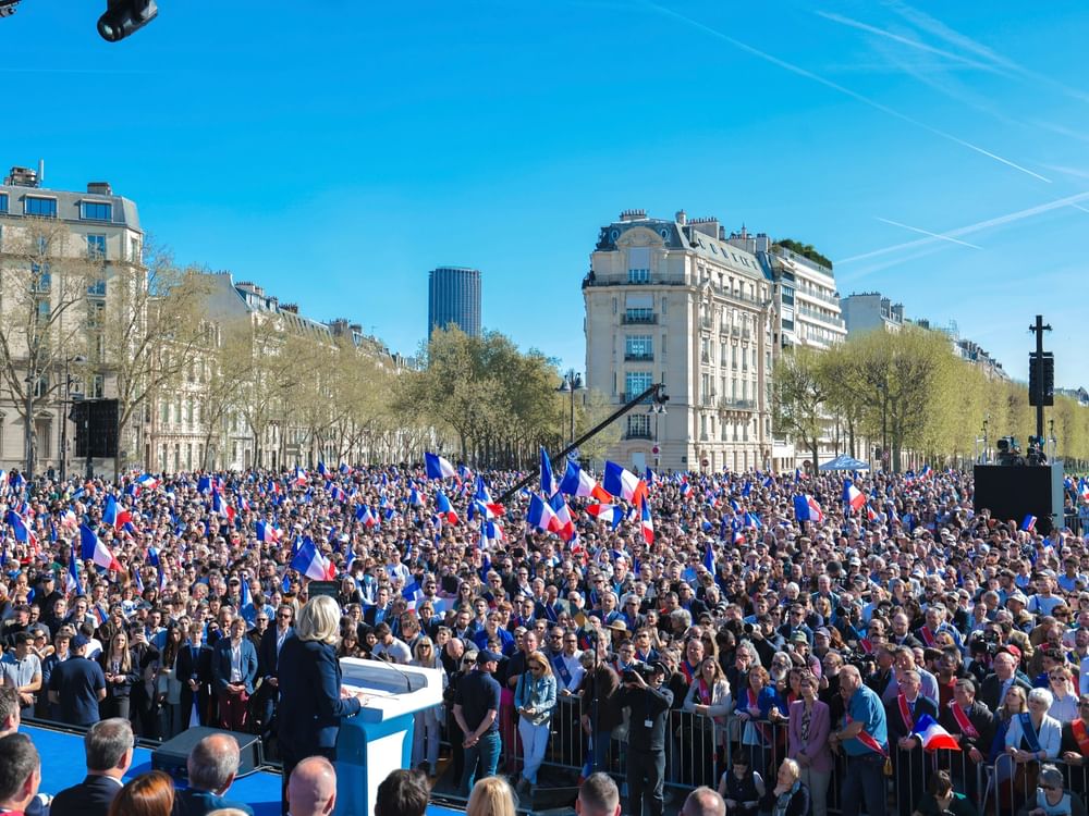 France's far-right, leftwingers rally supporters after Le Pen conviction