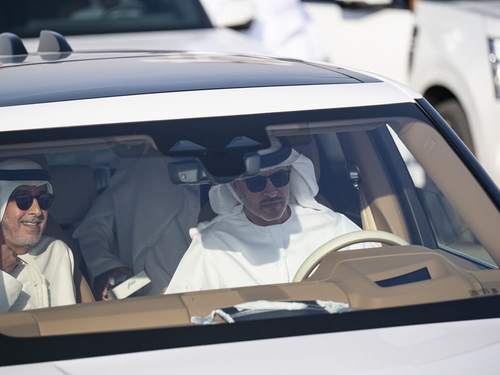 Hazza bin Zayed attends final round of Al Ain Camel Racing Festival 2025