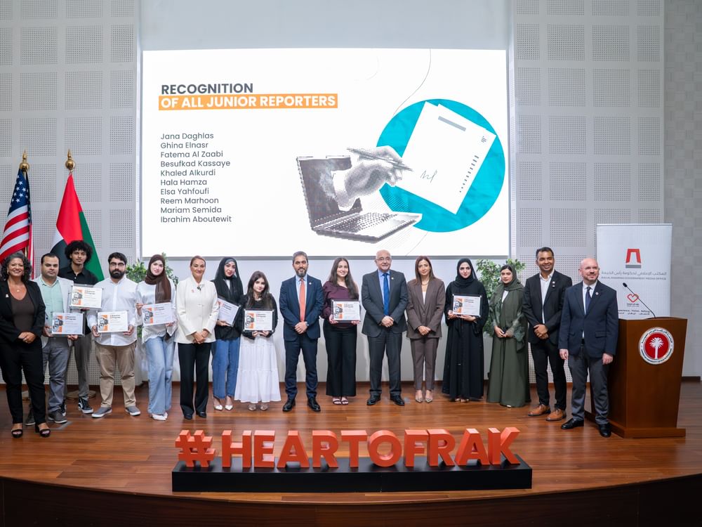 Ras Al Khaimah Government Media Office, AURAK honour first cohort of Heart of RAK Junior Reporter Programme
